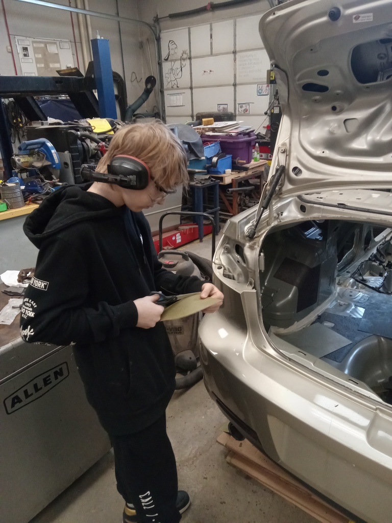 Making pattern to cover hole where taillight was removed