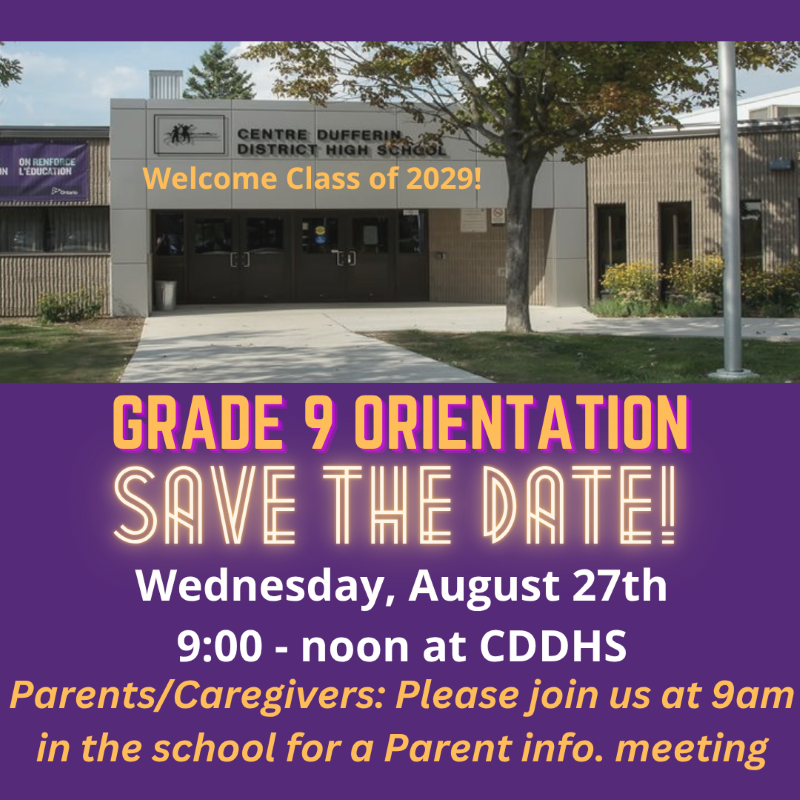 Grade 9 Orientation